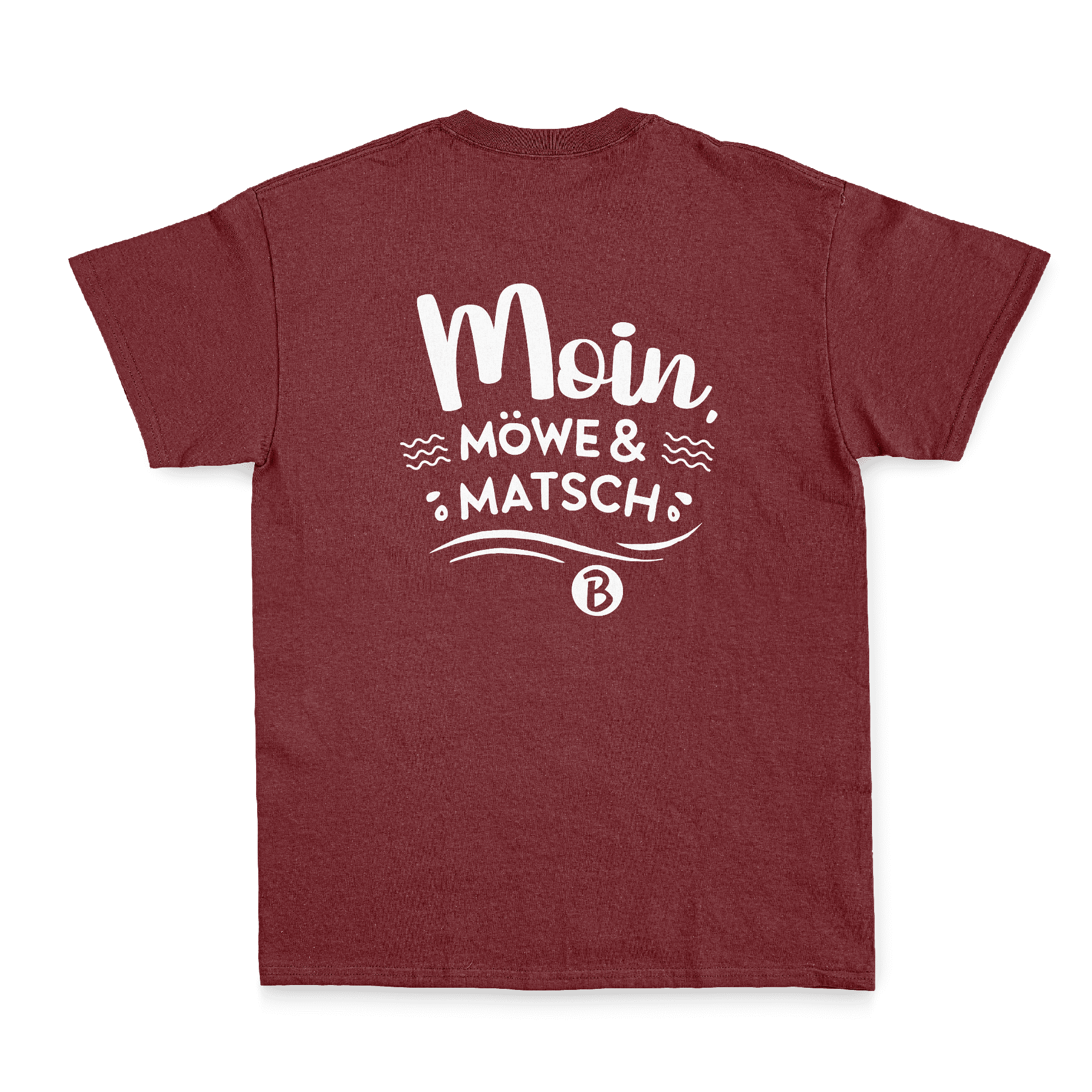 Erwachsenen Unisex Tshirt - Moin Möwe & Matsch